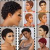 Guree Hair Glueless Wear and Go Wig for Black Women Glueless Brazilian Kinky Short Curly Wigs for Daily Use (1B)