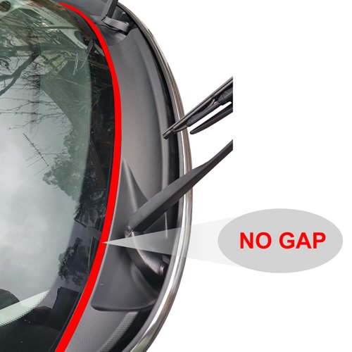 Copgge Windshield Wiper Cowl Cover Trim Rubber Seal Compatible with Mini Cooper R55 R56 R57 2008 2009 2010 2011 2012 2013 2014 2015 51132751209 51132751210