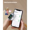 Pulse Oximeter HealthTree Oxygen Monitor Fingertip, Bluetooth Pulse Ox with Free APP, O2 Pulse Oximeter Finger and Heart Rate Monitor, 2 X AAA Batteries, Lanyard