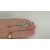 Generic Small silver metal filigree alligator hair clip barrette for fine thin hair