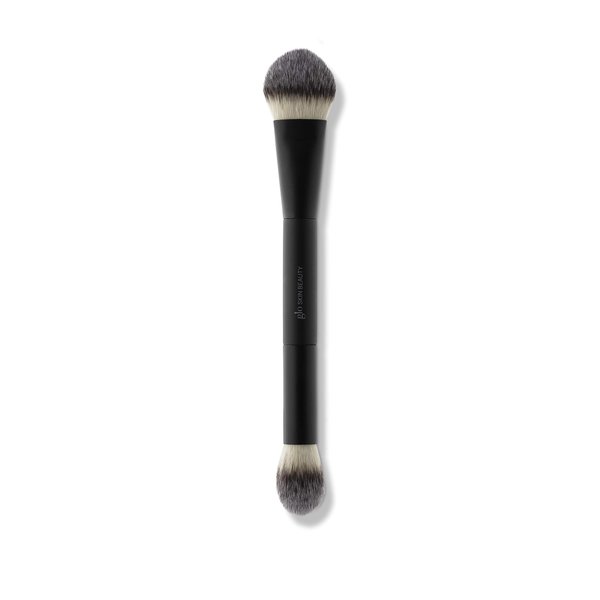Glo Skin Beauty 107 Contour & Highlighter Brush | Dual Ended Brush Used to Pick Up Product and Sweep Over the Skin for A Natural Look