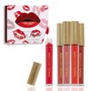 Beauty Concepts 5-Piece Matte Liquid Lipstick Set - Vivid Reds and Pinks, Long-Lasting Formula (2ml each), Red