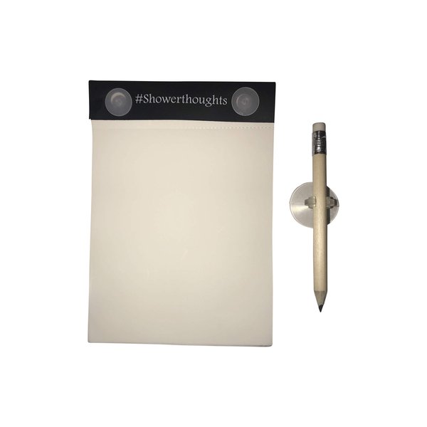 HealPT Waterproof Shower Notepad with Pencil - Shower Notebook with Waterproof Paper