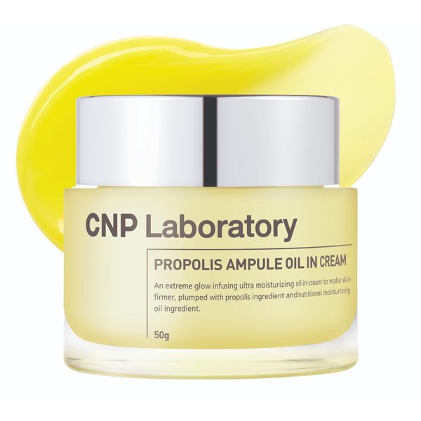 CNP Propolis Ampule Oil-in-Cream - Moisturizing Cream with Propolis Extract, 5 Oil Blend, Ceramide & Hyaluronic Acid for Firm, Radiant Skin, Korean Skin Care (50g / 1.76 fl. oz)