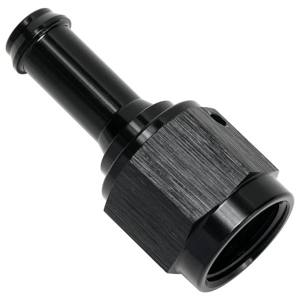 Podavelle 6AN Female to 5/16 Barb Hose Fitting Adapter Straight Swivel Aluminum Black