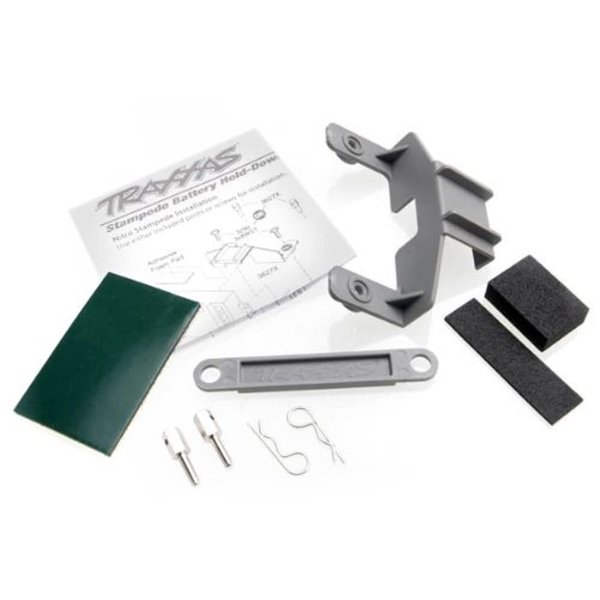 Traxxas 3627X Receiver and Battery Hold-Down Plate Stampede