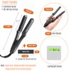 LOVANI Mini Flat Iron, Tourmaline Ceramic Small Hair Straightener, Dual Voltage Travel Hair Iron for Worldwide Use, Portable Mini Straightener with Insulated Bag