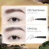 CATKIN Eyebrow Pencil with Comb Gray Long Lasting Waterproof, Draw Eyebrow Shaping Color Makeup for Natural Daily Look with free Refill Pen