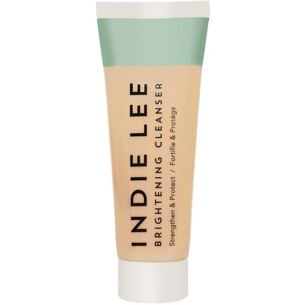 Indie Lee Brightening Facial Cleanser - Daily Hydrating Cleanser, Makeup Remover & Exfoliating Face Mask to Brighten, Firm & Protect Dry Skin - Clean, Gentle Face Wash (1oz)