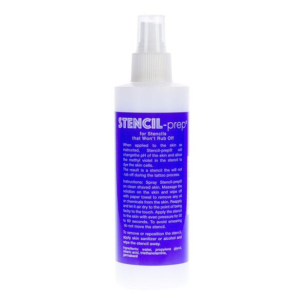 InkJet Stencil-Prep Spray - 8 Oz - Smudge-Proof Tattoo Stencil Transfer Formula (3 Bottles)