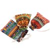 kilofly 12 pc Egyptian Jewelry Bag Aztec Print Drawstring Coin Purse Gift Pouch