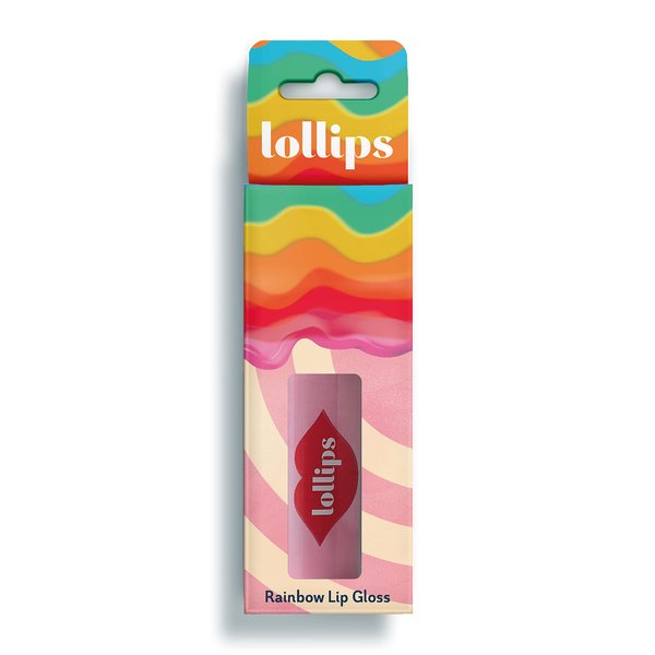 Snails Lollips Rainbow Swirl Lip Gloss for Girls from 3 Years Old Different Flavors Available - Safe for Kids