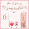 13 PCS Go Shawty It's Your Birthday Banner, Balloons Hip Hop Birthday Party Decorations Supplies, Rap Theme Happy Birthday Sign for Man Women birthday Party Supply (Rose Gold)