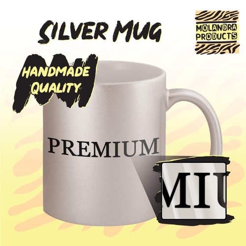 Molandra Products My Milk was Spiked - Ceramic 11oz Silver Coffee Mug