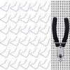 Pegboard Plier Holders, Stainless Steel Double Loop Pegboard Hooks Accessories Shelving Display Organizer Hooks for Shop Store Supermarket (30 Pieces)