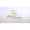 Generic Clear color change iridescent design hair claw clip for fine, thin hair