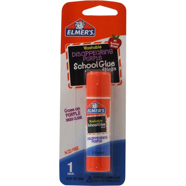 Elmer's Disappearing Purple Glue Stick, 0.21 oz
