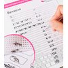 Nail Art Book Design Practice With 3pc Rose Gold Nail Liner Pen 360pcs Nail Wipes Lines Drawing Painting Template Learning Book Manicure Tools For Beginner (white)