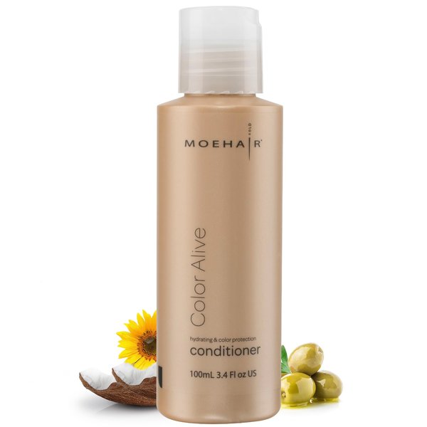 MOEHAIR Color Alive Conditioner Travel Pack | Hydrating & Nourishing | Conditioner for Color Treated Hair | Paraben & Sulfate-Free Conditioner | Softens & Detangles Hair | Travel-Friendly (3.4 Oz)
