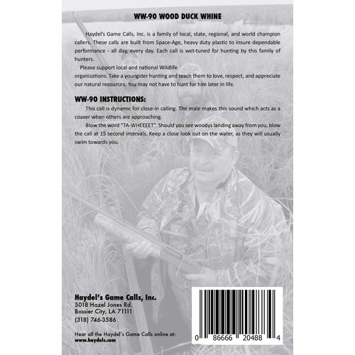 Haydel's Game Calls Inc. Wood Duck Call - WW-90 AMZ Wood Duck Whine Duck Call for Hunting