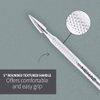 Mehaz Stainles Steel Mani-Prep Cuticle Pusher & Cleaner, 5"