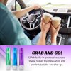 Lingito Travel Toothbrushes, Mini Toothbrush with Toothbrush Cover, Camping Toothbrush, Travel Size Toothbrush with Toothbrush Case Portable Toothbrush, Adults Travel Toothbrush Kit (6 Pack)
