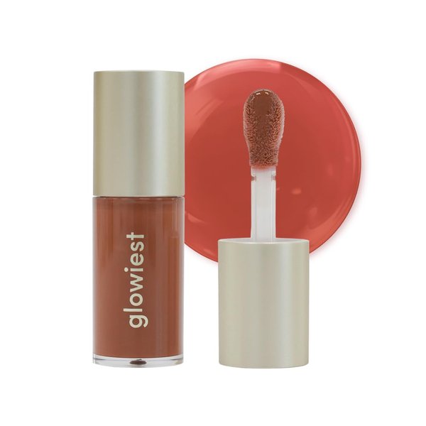 glowiest Dream Glow Tinted Lip Oil #003 DUSTY ROSE ; 3-in-1 Formula: Lip Gloss with a high shine finish, Non-sticky Long Lasting | Korean Plumped Tinted Lip Oil - 0.19 fl. oz. 5.7 ml