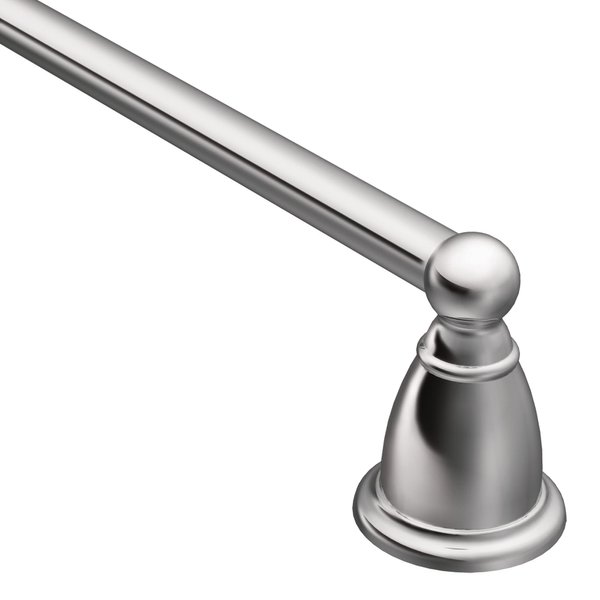 Moen YB2224CH Brantford Collection 24-Inch Bathroom Single Towel Bar, Chrome