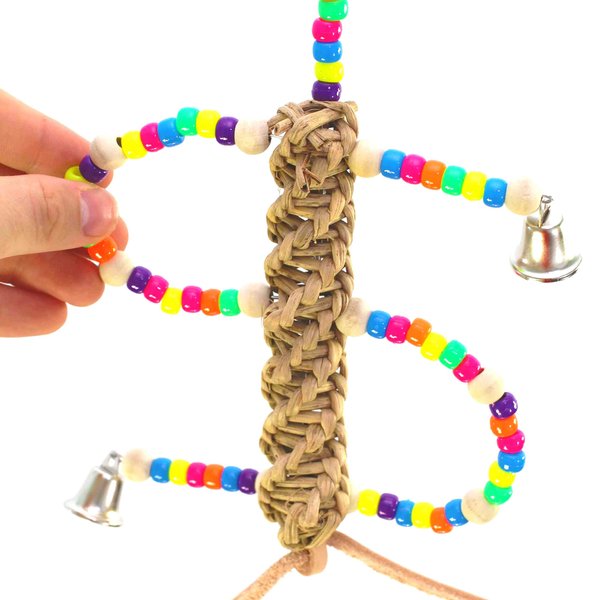 Bonka Bird Toys 901 Swirl Shredder Bird Toy Parrot cage Toys Cages Cockatiel Conure Toys Parakeet Finch Lorie. Quality Product Hand Made in The USA.