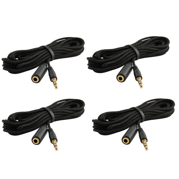 Trebisky Quiz Answer Game Buzzer Standalone System w/LED Light Buttons 15ft Extension Cables (4-Pack Extension)