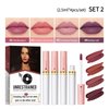 MAEPEOR Matte Lipstick Set 4 Colors Velvety All Day Lipstick Waterproof Long Lasting Lipstick Samples Case (Set 02)