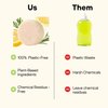 BeEcoful Zero Waste Natural Dish Soap Bar (Pack of 3) - Vegan Dishwashing Block, Eco-friendly with Plastic-Free Packaging, Sustainable Organic Ingredients
