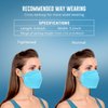 KN95 Face Mask 25 PCs, WWDOLL Multiple Colour 5 Layers KN95 Masks, Filter Efficiency≥95% Protection Against PM2.5 Dust, Air Pollution(Pink, Blue, Grey, Red, Purple)