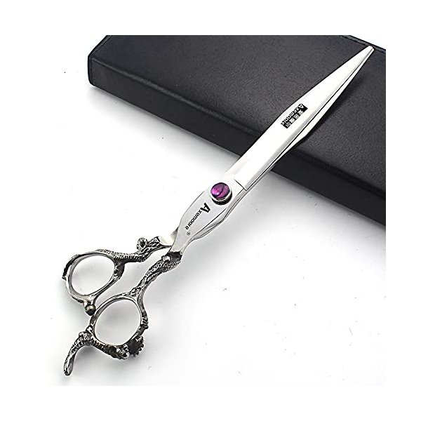 (3 choices) 7 Inch Salon Professional Hairdressing Scissors Barber Hairstyling Special Tools (7-inch purple gem)