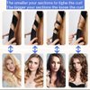 No Heat Hair Curler Headband for Long Hair, Satin Heatless Curling Rod with Adjustable Strap Overnight No Heat Curling Roller for Women and Girls Waves and Curls (Leopard Color)