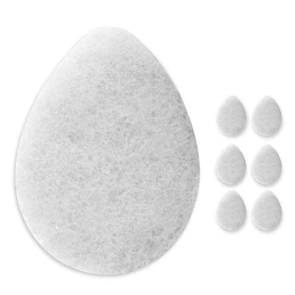 KOL Face Scrubber, Coconut Infused Exfoliating Facial Cleansing Pads, Disposable Exfoliator Face Sponge for Daily Face Cleaning and Makeup Removal, 6 Count
