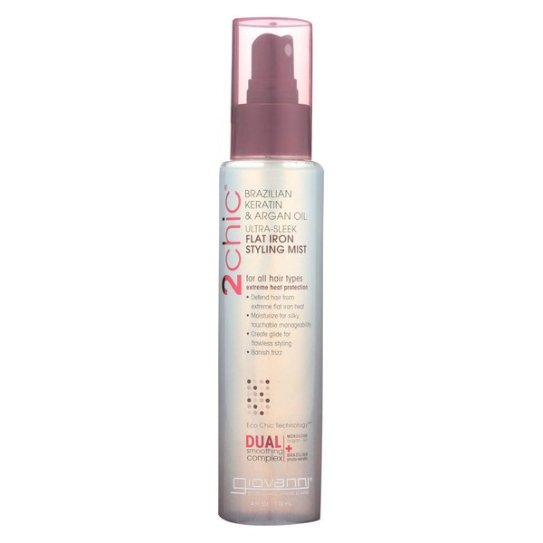 Brazilian Keratin & Argan Oil Flat Iron Styling Mist 4 fl Ounce Liquid