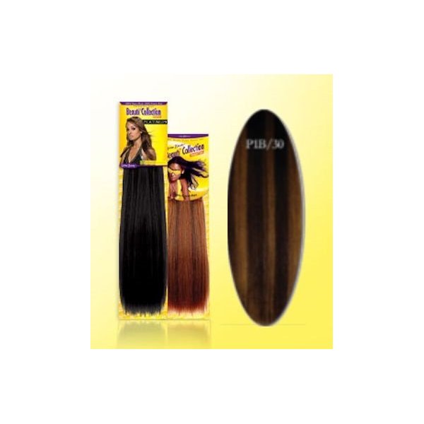 Beauti Collection Human Hair Weave -Yaki Weave 16" - #P1B/30 Piano Dark Blonde - Size: 16"
