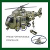IYEAM Military Helicopter Toy with Lights and Sound Sirens,Friction Powered Boys Army Toys,Rescue Vehicles Toys for Kids Aged 3 and Up,Best Toddler Kids Boys Gifts