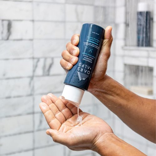 Oars + Alps Men's Sulfate Free Hair Shampoo, Infused with Kelp and Algae Extracts, Fresh Ocean Splash, 13.5 Fl Oz Each