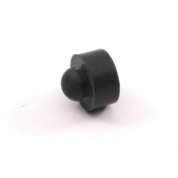Push-in Rubber Bumper Tight-Grip Stem - Fits 1/4" Hole - Bumper is 1/2" Diameter 1/4" Height for Use in 1/16" Panel Thickness (4)