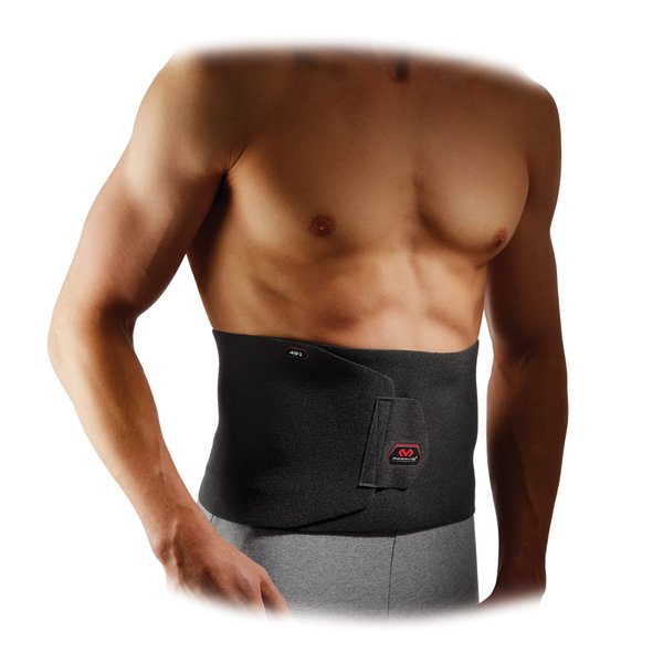 McDavid Waist Trimmer Belt for Men, Sweat Band & Back Support, Improved Posture for Workouts, Black