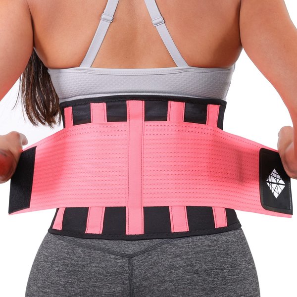 NeoHealth Workout Back Brace for Lower Back Support, Сompression & Pain Relief, XXL Size