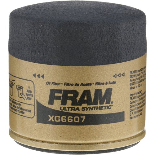 FRAM Ulta Synthetic Automotive Replacement Oil Filter, Designed for Synthetic Oil Changes Lasting up to 20k Miles, XG6607 with SureGrip (Pack of 1)