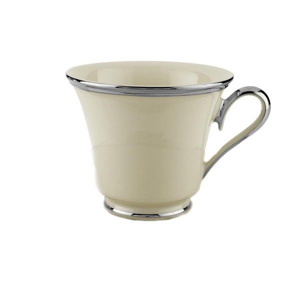 Lenox Solitaire Teacup, Cup, ivory/platinum