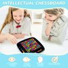 Gencokok 120PCS Intellectual Chessboard, 2024 New Intellectual Chessboard Dual Dual, Color Board Game, Fun Table Top Strategy Game, Family Board Games for Kids and Adults (120PCS)