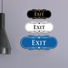 Designer EXIT Sign - Blue - Medium (1 Pack)