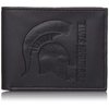 Team Sports America NCAA Michigan State Spartans Black Wallet | Bi-Fold | Officially Licensed Stamped Logo | Made of Leather | Money and Card Organizer | Gift Box Included