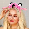Generic Funny Headband Flamingo Hair Band Antenna Elastic Wings Headbands Alien Animal Eyes Costume Accessory For Women Kids Pink (Animal Print C), standerd