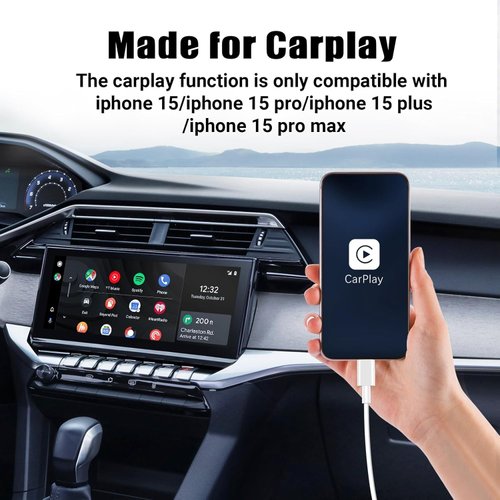 2Pack 3ft Car Carplay Cable for Apple iPhone 16 Pro/16/15 Pro Max/15 Plus/15, USB A to USB C Carplay Charger Cord, iPad Pro 12.9/11,10th, Air 5th/ 4th,iPad Mini 6th Gen Car Charging Cable 3 Feet